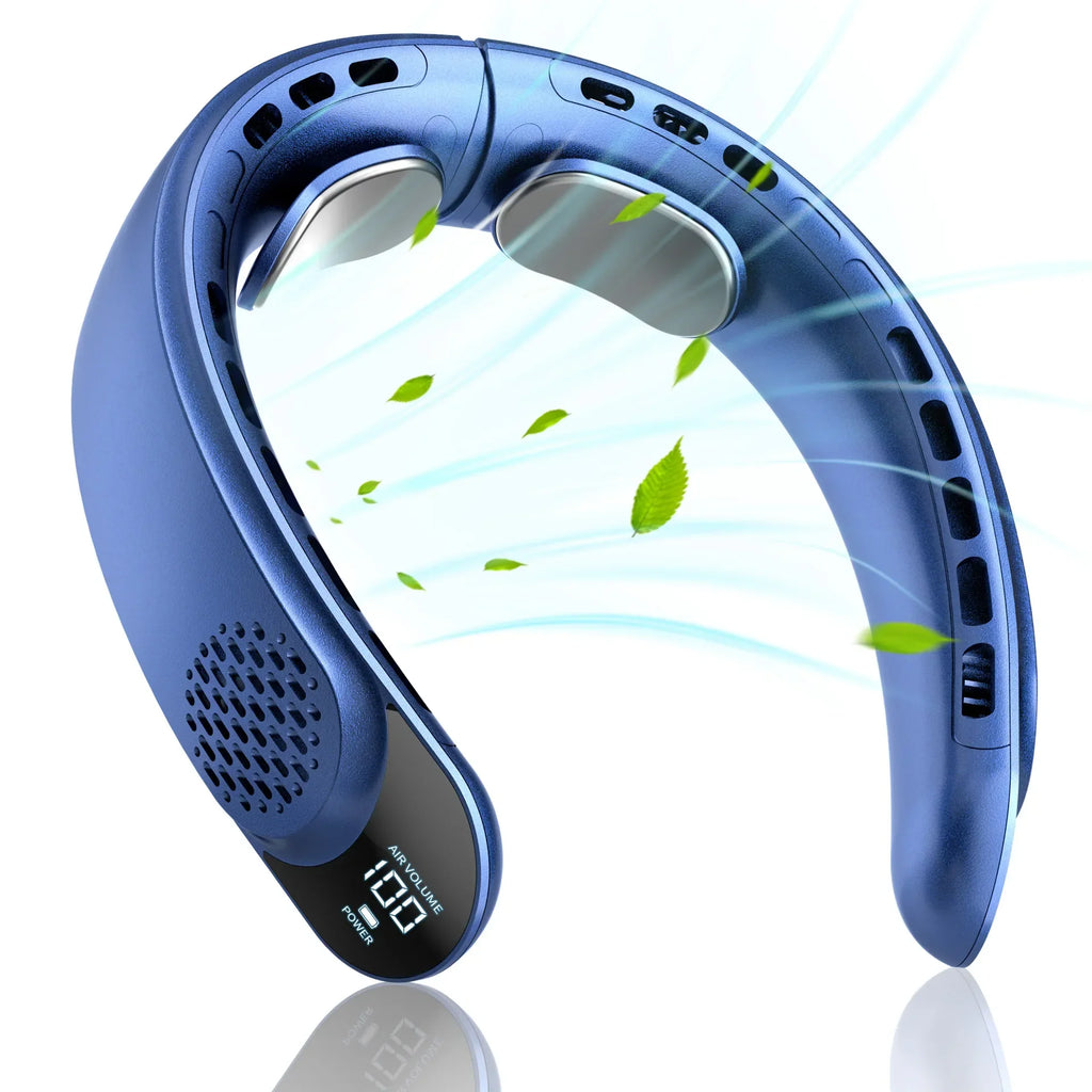 Bladeless Neck Fan 4000mAh Wearable Cooling Fan