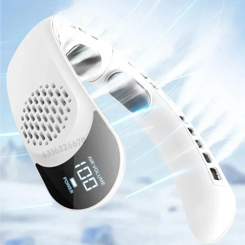Bladeless Neck Fan 4000mAh Wearable Cooling Fan